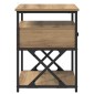 vidaXL Κομοδίνο Artisan Oak 40 x 42 x 55 εκ Επεξεργασμένο Ξύλο