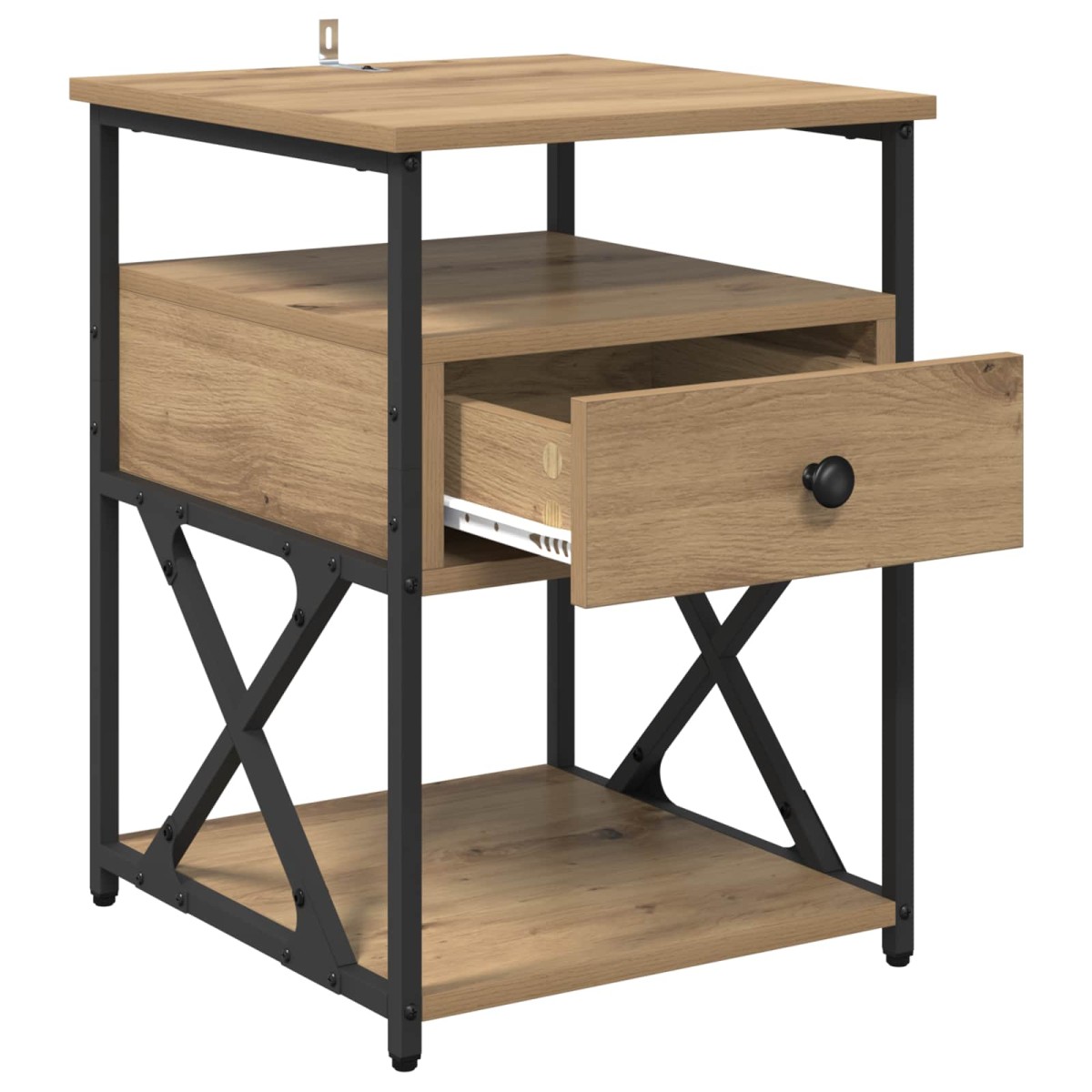 vidaXL Κομοδίνο 2 τεμ. Artisan Oak 40 x 42 x 55 εκ Επεξεργασμένο Ξύλο
