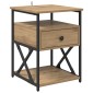 vidaXL Κομοδίνο 2 τεμ. Artisan Oak 40 x 42 x 55 εκ Επεξεργασμένο Ξύλο