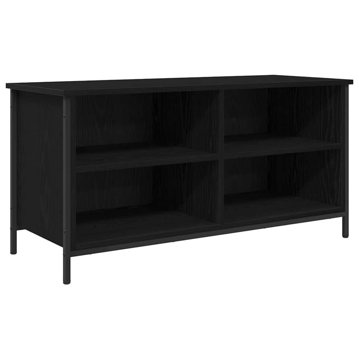 vidaXL Ντουλάπι TV 100 x 40 x 50 cm Μαύρη Οξυά Επεξεργασμένο Ξύλο