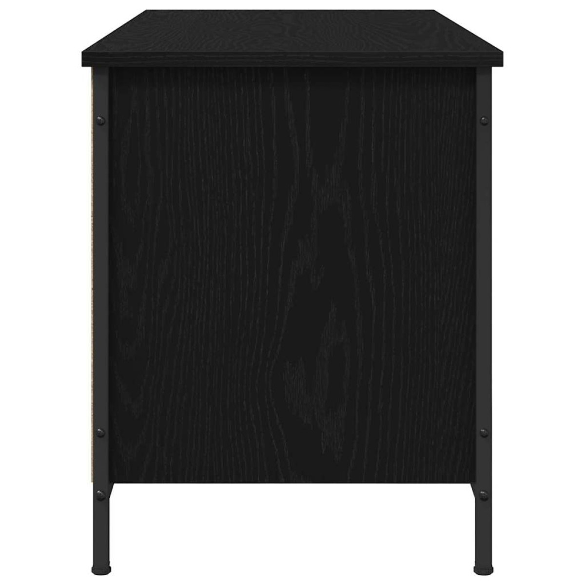 vidaXL Ντουλάπι TV 100 x 40 x 50 cm Μαύρη Οξυά Επεξεργασμένο Ξύλο