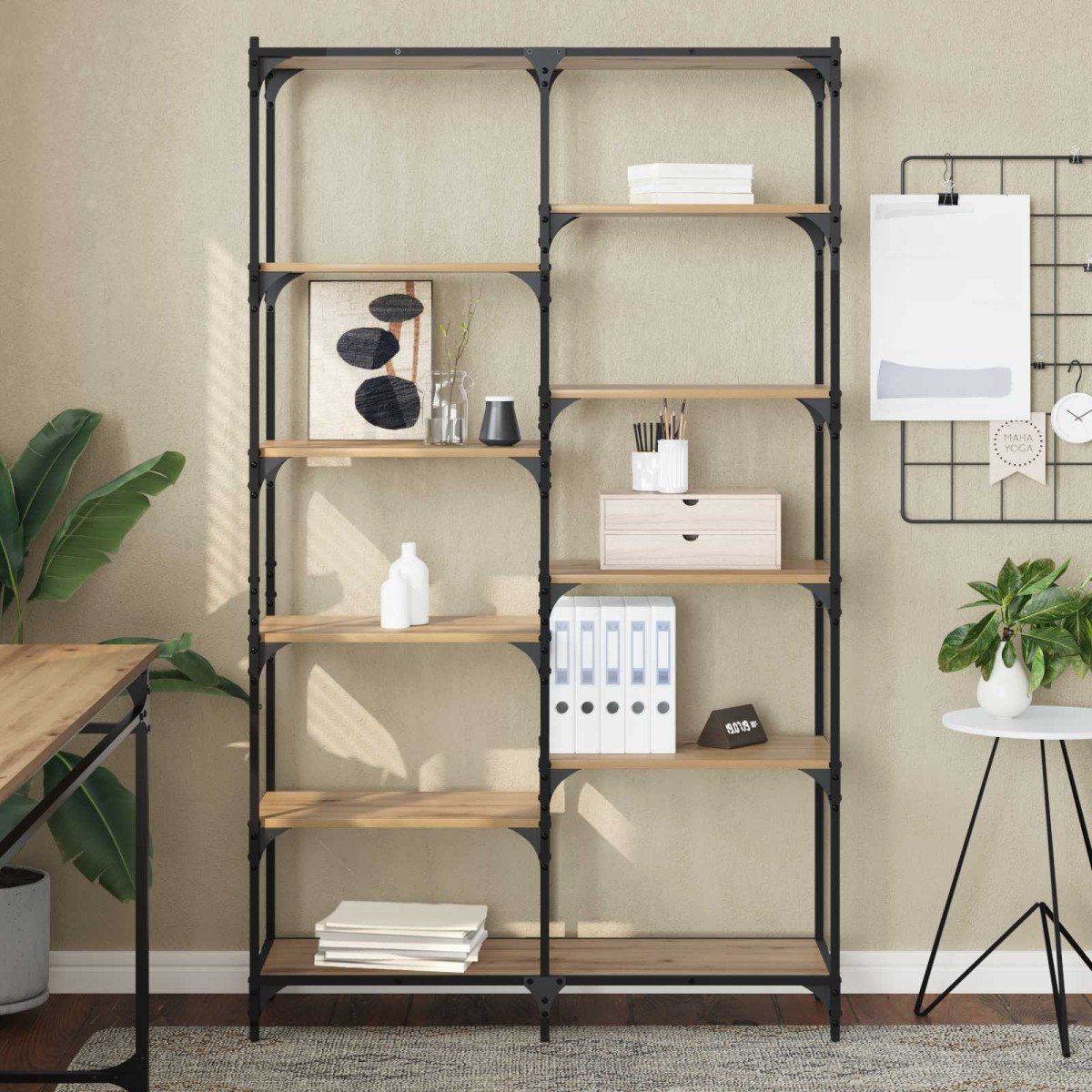 vidaXL Ράφι Βιβλίων 9 επίπεδα 100 x 32 x 170 εκ Επεξεργασμένο Ξύλο