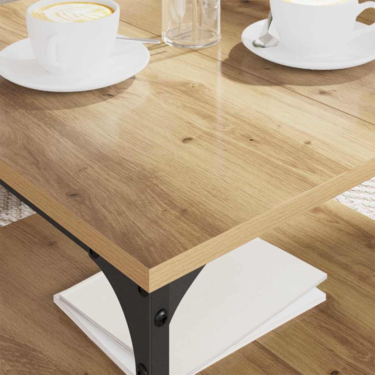 vidaXL Τραπεζάκι σαλονιού Artisan Oak 55 x 55 x 40 cm