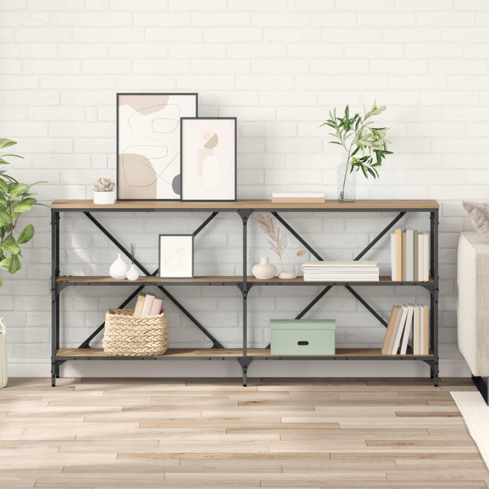 vidaXL Τραπέζι κονσόλας Artisan Oak 160 x 30 x 75 εκ