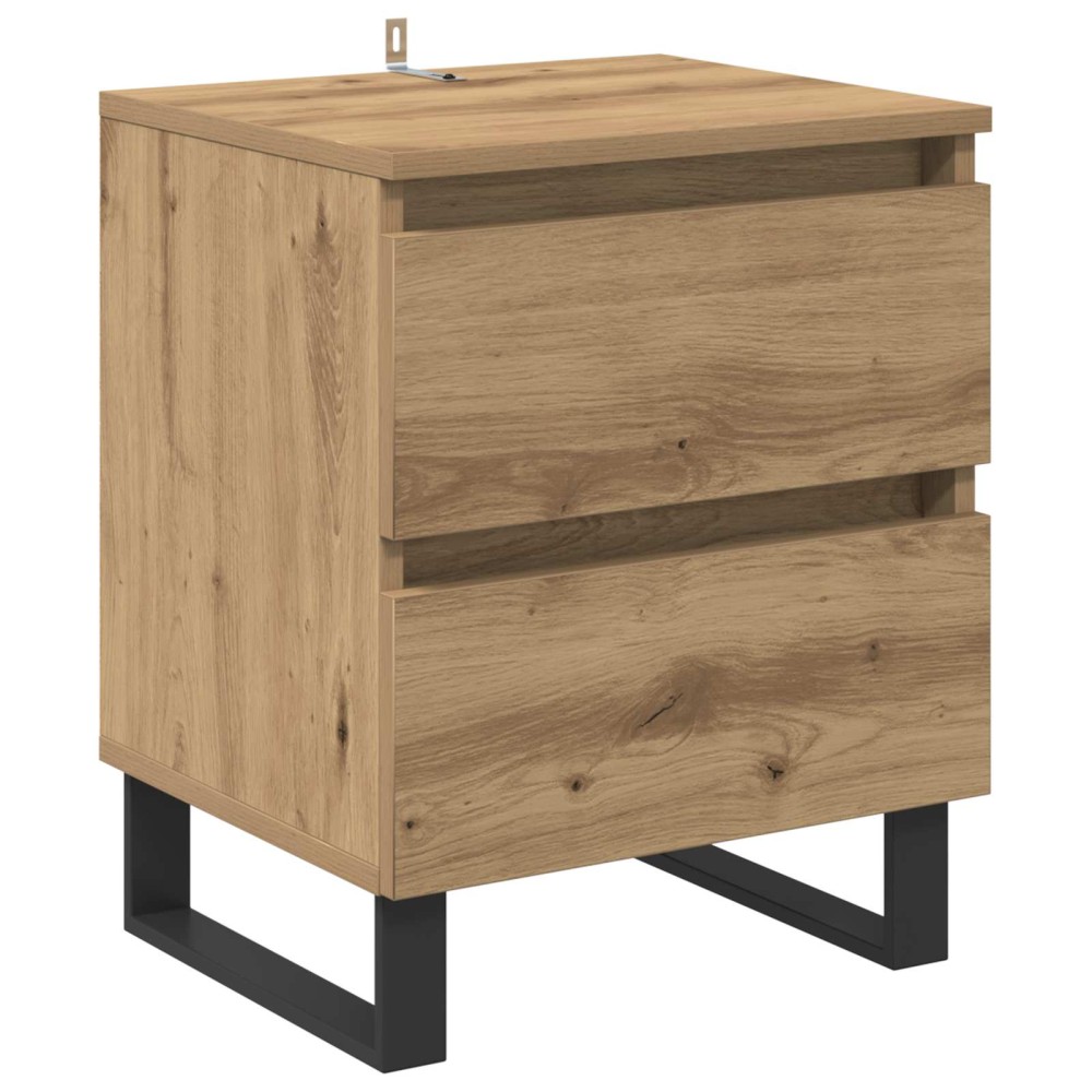 vidaXL Κομοδίνο Artisan Oak 40 x 35 x 50 εκ. Επεξεργασμένο Ξύλο