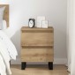 vidaXL Κομοδίνο Artisan Oak 40 x 35 x 50 εκ. Επεξεργασμένο Ξύλο