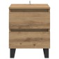 vidaXL Κομοδίνο Artisan Oak 40 x 35 x 50 εκ. Επεξεργασμένο Ξύλο