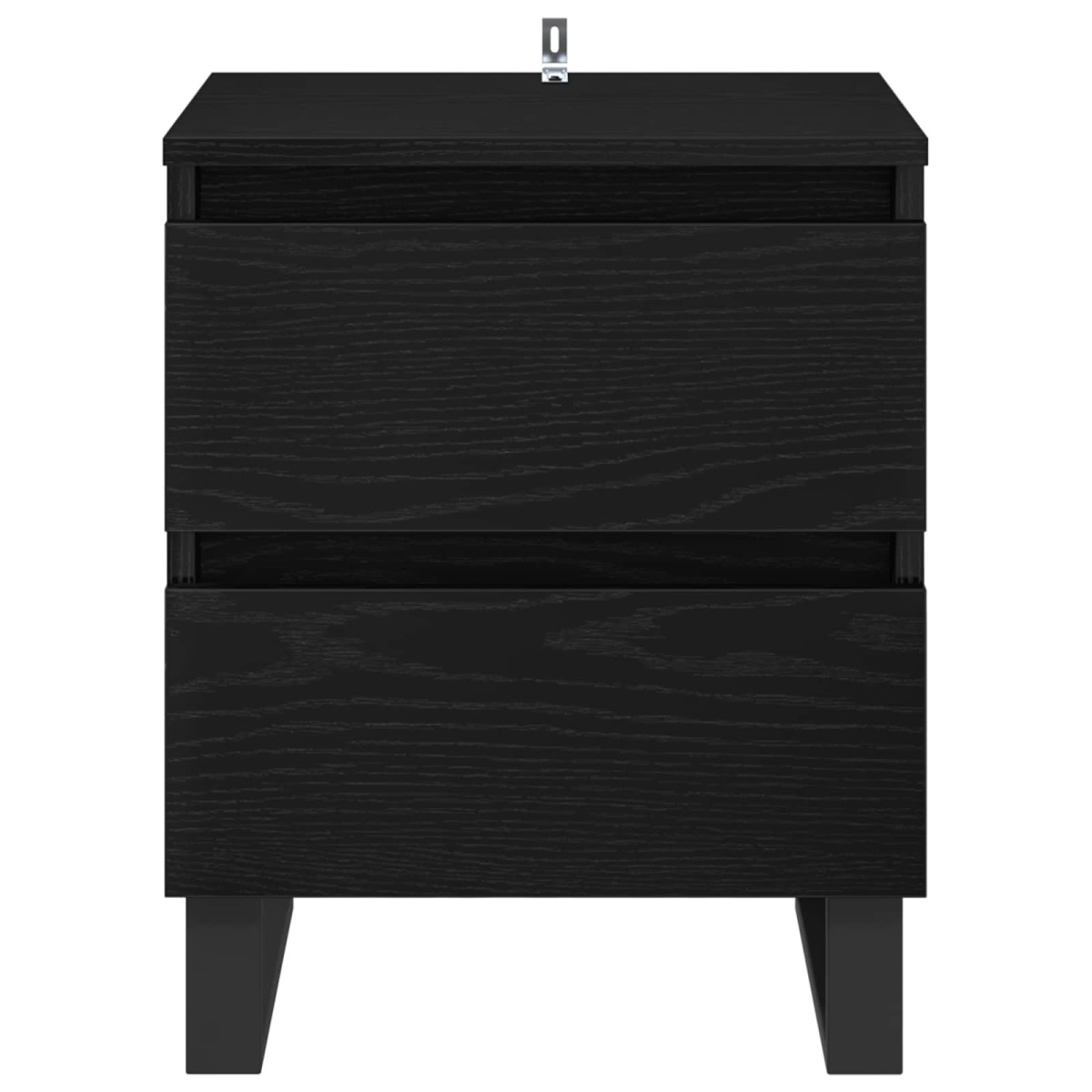 vidaXL Κομοδίνο Μαύρη Οξυά 40 x 35 x 50 εκ. Επεξεργασμένο Ξύλο