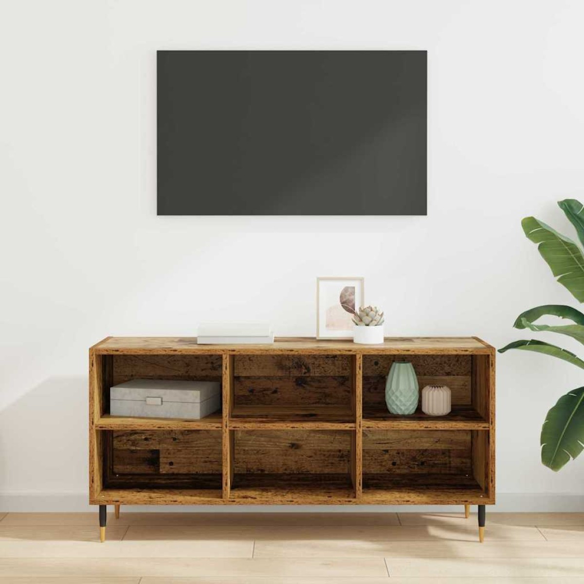 vidaXL Ντουλάπι TV 103,5 x 30 x 50 εκ Παλιό Ξύλο Επεξεργασμένο Ξύλο