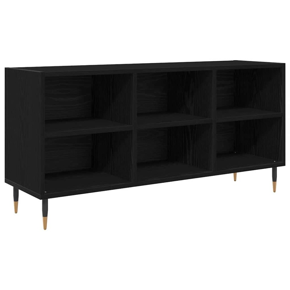 vidaXL Ντουλάπι TV 103,5 x 30 x 50 εκ Μαύρη Οξυά Επεξεργασμένο Ξύλο
