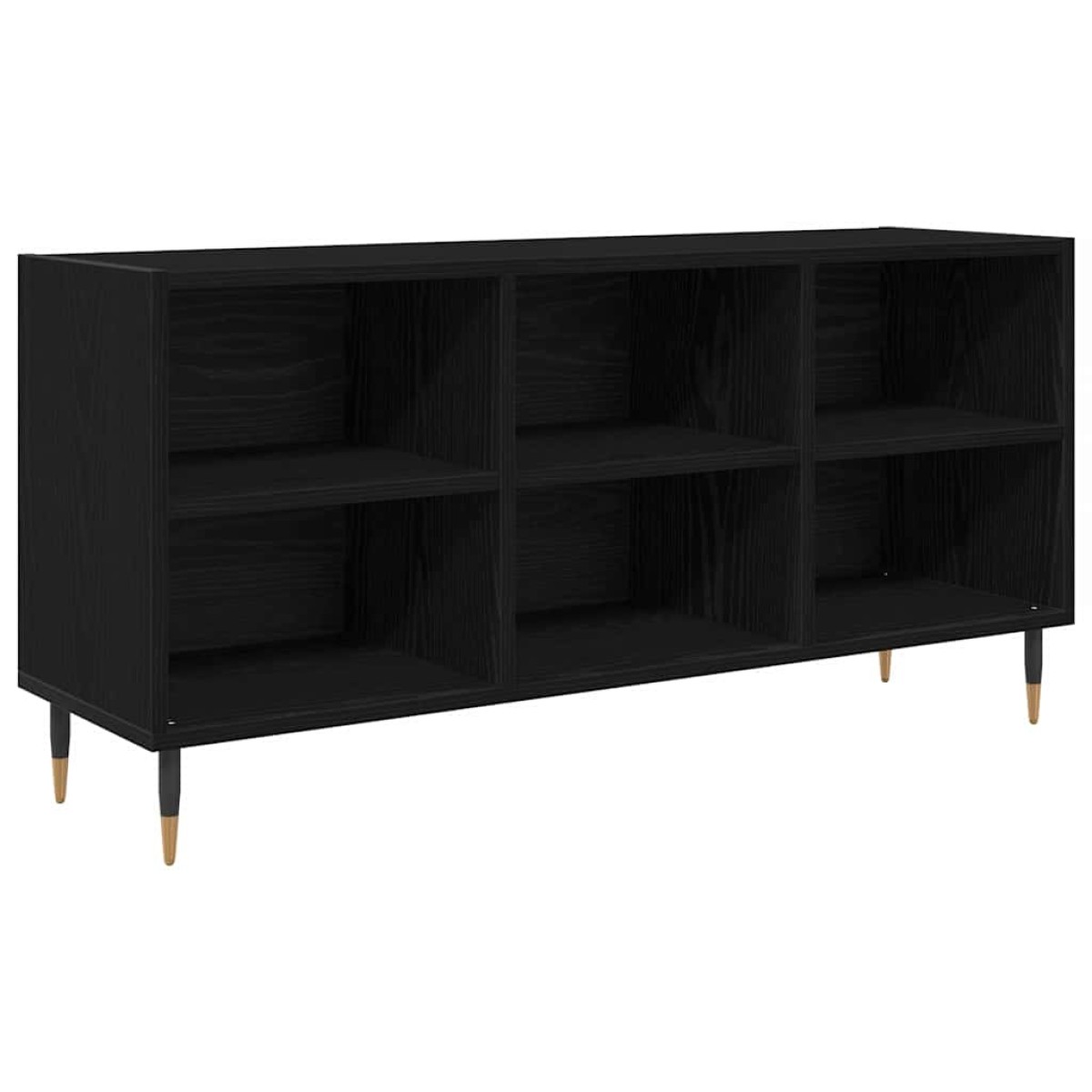 vidaXL Ντουλάπι TV 103,5 x 30 x 50 εκ Μαύρη Οξυά Επεξεργασμένο Ξύλο