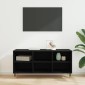 vidaXL Ντουλάπι TV 103,5 x 30 x 50 εκ Μαύρη Οξυά Επεξεργασμένο Ξύλο