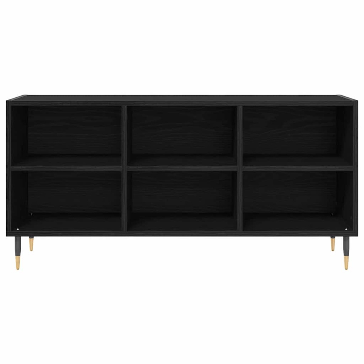 vidaXL Ντουλάπι TV 103,5 x 30 x 50 εκ Μαύρη Οξυά Επεξεργασμένο Ξύλο