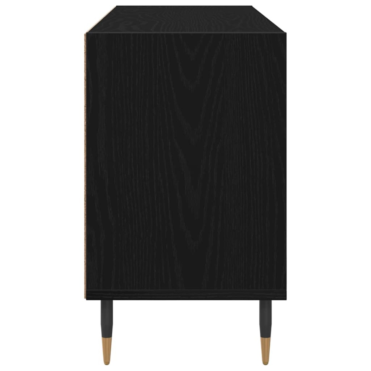 vidaXL Ντουλάπι TV 103,5 x 30 x 50 εκ Μαύρη Οξυά Επεξεργασμένο Ξύλο
