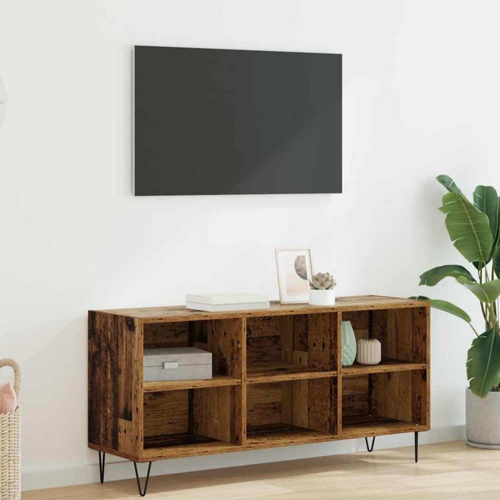 vidaXL Ντουλάπι TV 103,5 x 30 x 50 εκ Παλιό Ξύλο Επεξεργασμένο Ξύλο