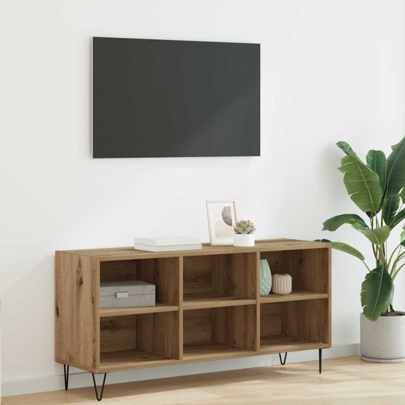 vidaXL Ντουλάπι TV 103,5 x 30 x 50 εκ Artisan Oak Επεξεργασμένο Ξύλο