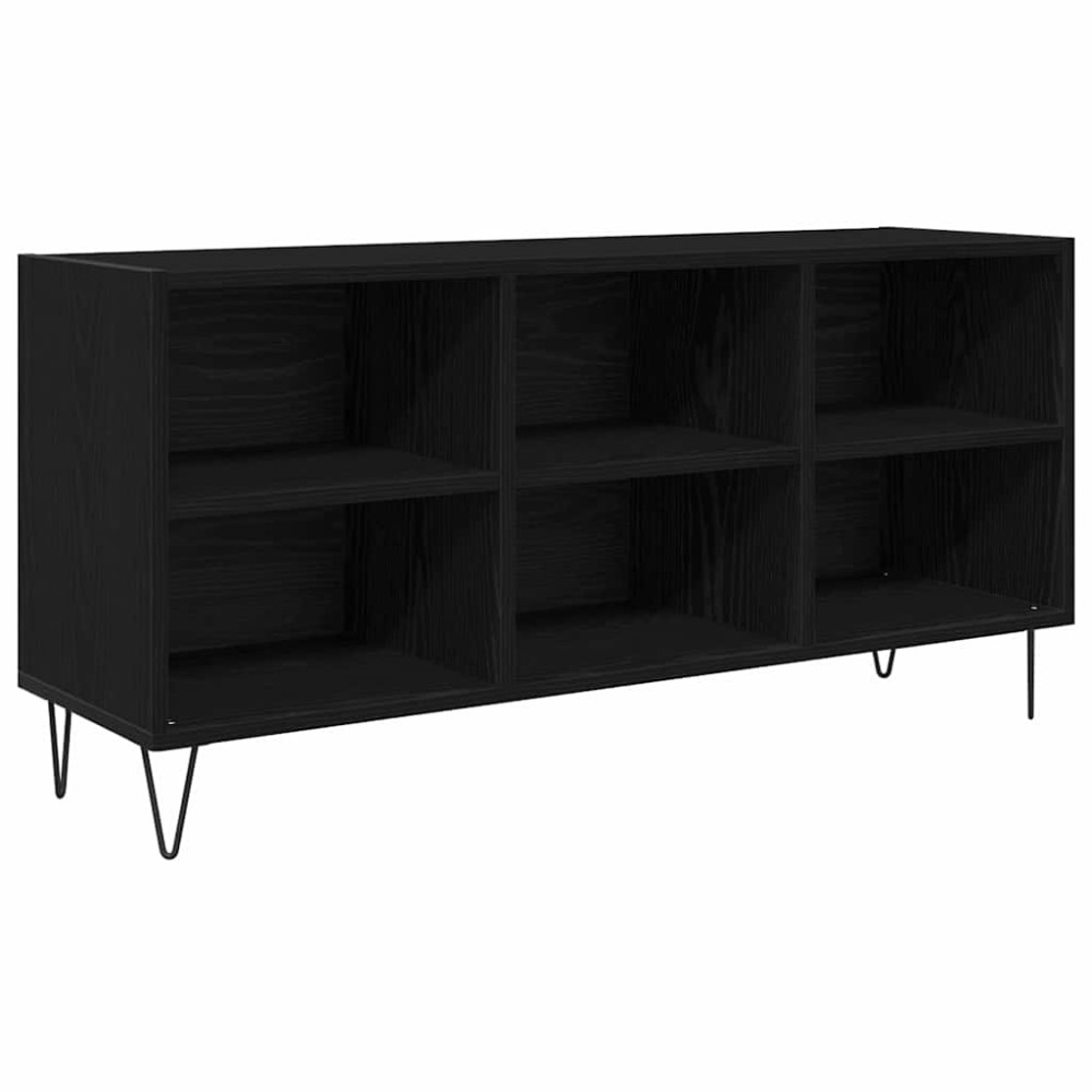 vidaXL Ντουλάπι TV 103,5 x 30 x 50 εκ Μαύρη Οξυά Επεξεργασμένο Ξύλο