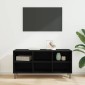 vidaXL Ντουλάπι TV 103,5 x 30 x 50 εκ Μαύρη Οξυά Επεξεργασμένο Ξύλο