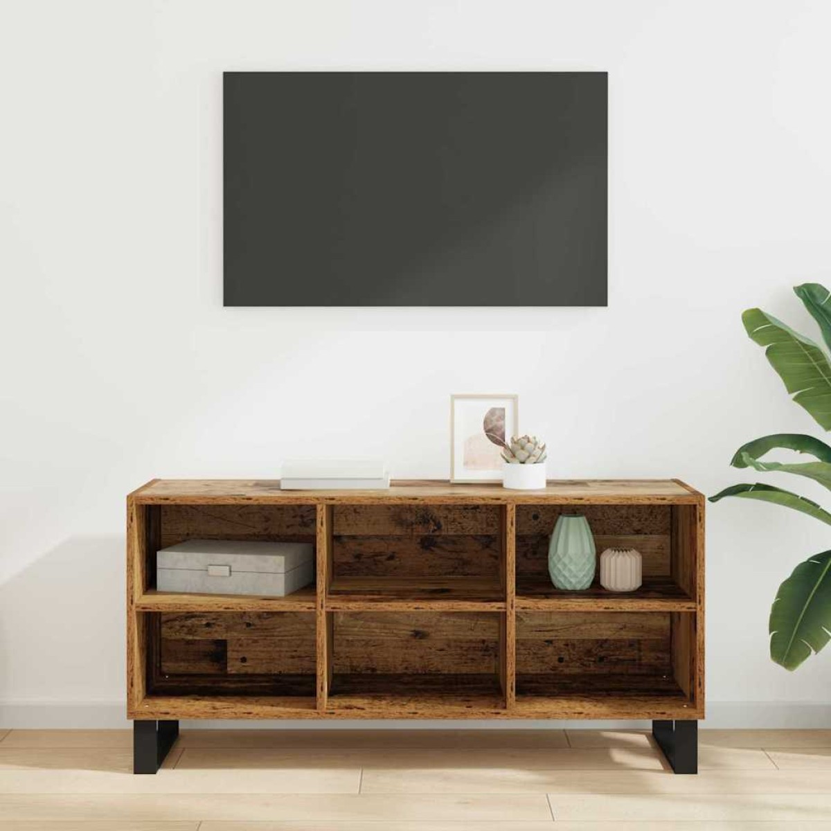 vidaXL Ντουλάπι TV 103,5 x 30 x 50 εκ Παλιό Ξύλο Επεξεργασμένο Ξύλο