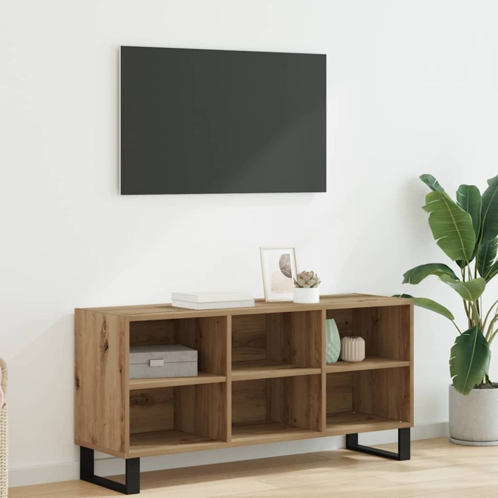 vidaXL Ντουλάπι TV 103,5 x 30 x 50 εκ Artisan Oak Επεξεργασμένο Ξύλο