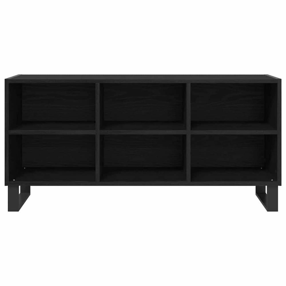 vidaXL Ντουλάπι TV 103,5 x 30 x 50 εκ Μαύρη Οξυά Επεξεργασμένο Ξύλο