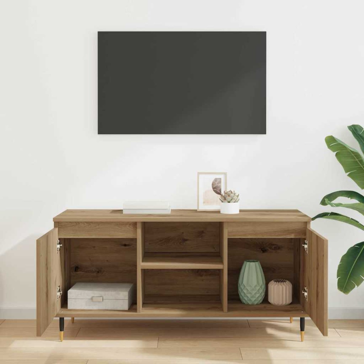 vidaXL Ντουλάπι TV 104 x 35 x 50 εκ. Artisan Oak Επεξεργασμένο Ξύλο