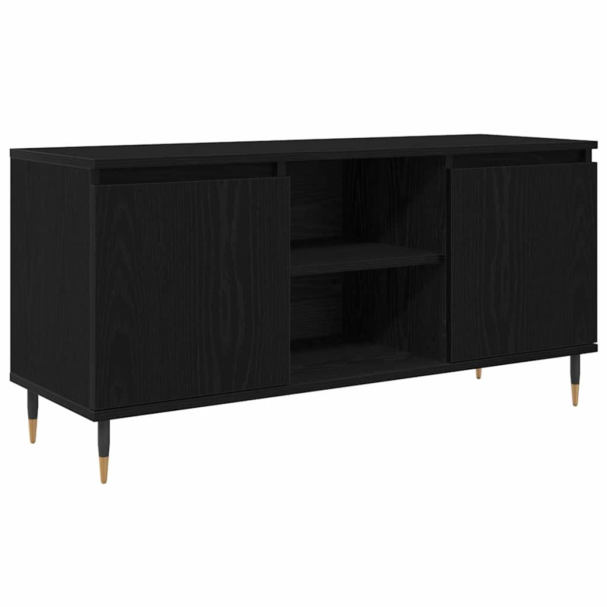 vidaXL Ντουλάπι TV 104 x 35 x 50 εκ. Μαύρη Οξυά Επεξεργασμένο Ξύλο