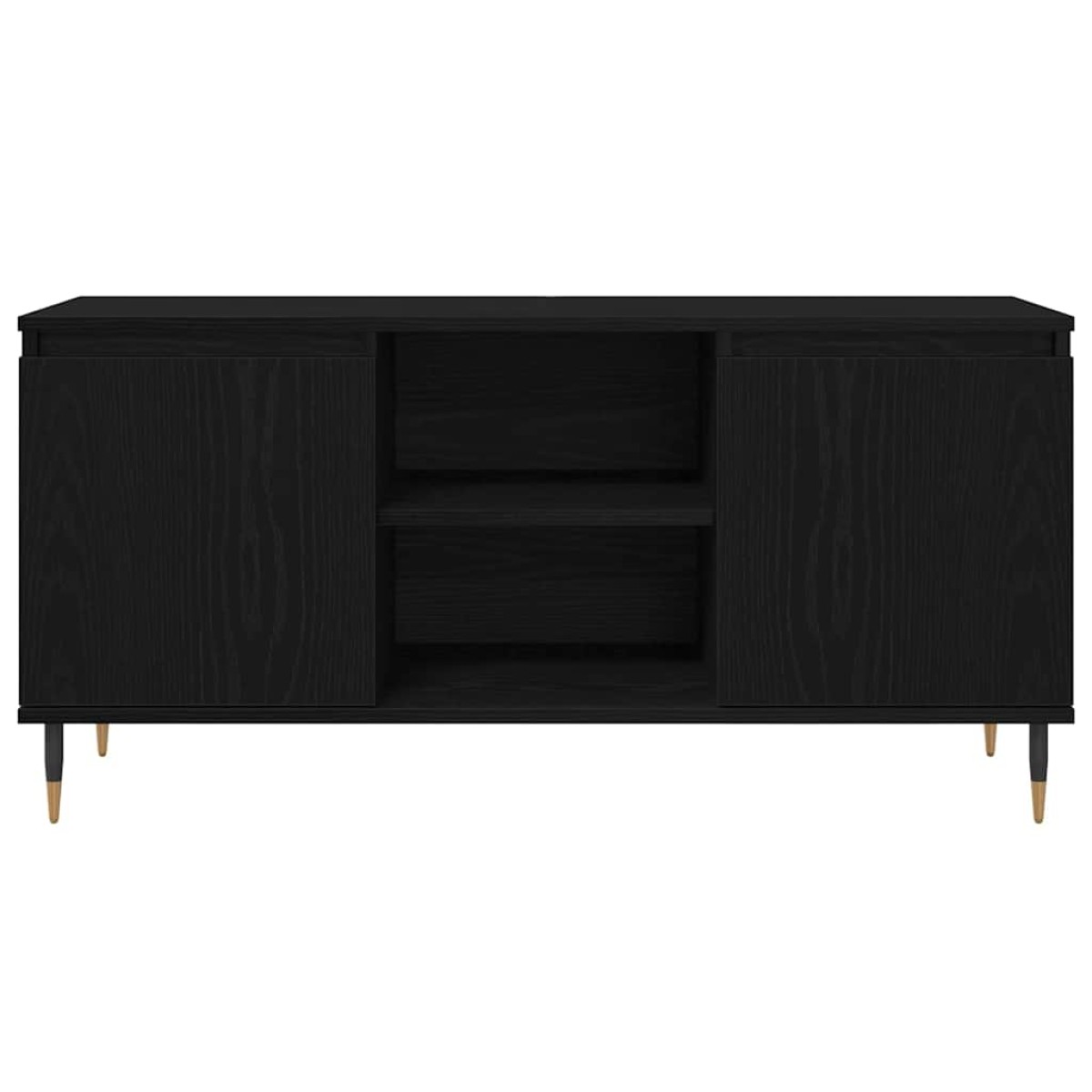 vidaXL Ντουλάπι TV 104 x 35 x 50 εκ. Μαύρη Οξυά Επεξεργασμένο Ξύλο