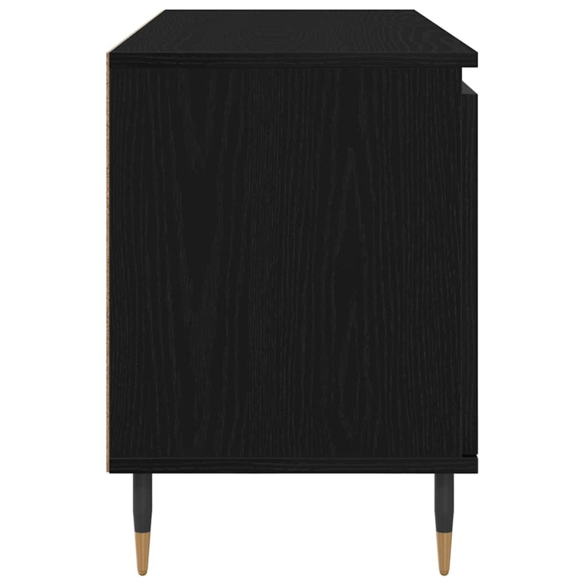 vidaXL Ντουλάπι TV 104 x 35 x 50 εκ. Μαύρη Οξυά Επεξεργασμένο Ξύλο