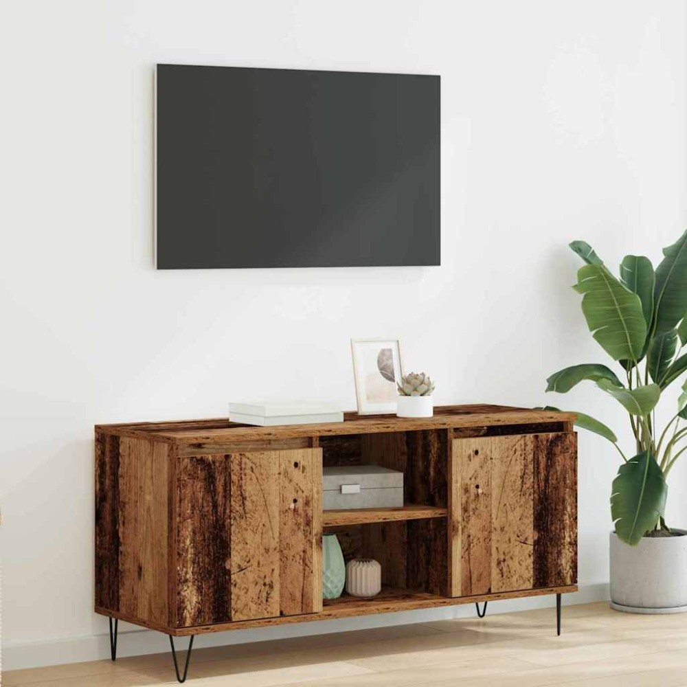 vidaXL Ντουλάπι TV 104 x 35 x 50 εκ. Παλιό Ξύλο Επεξεργασμένο Ξύλο