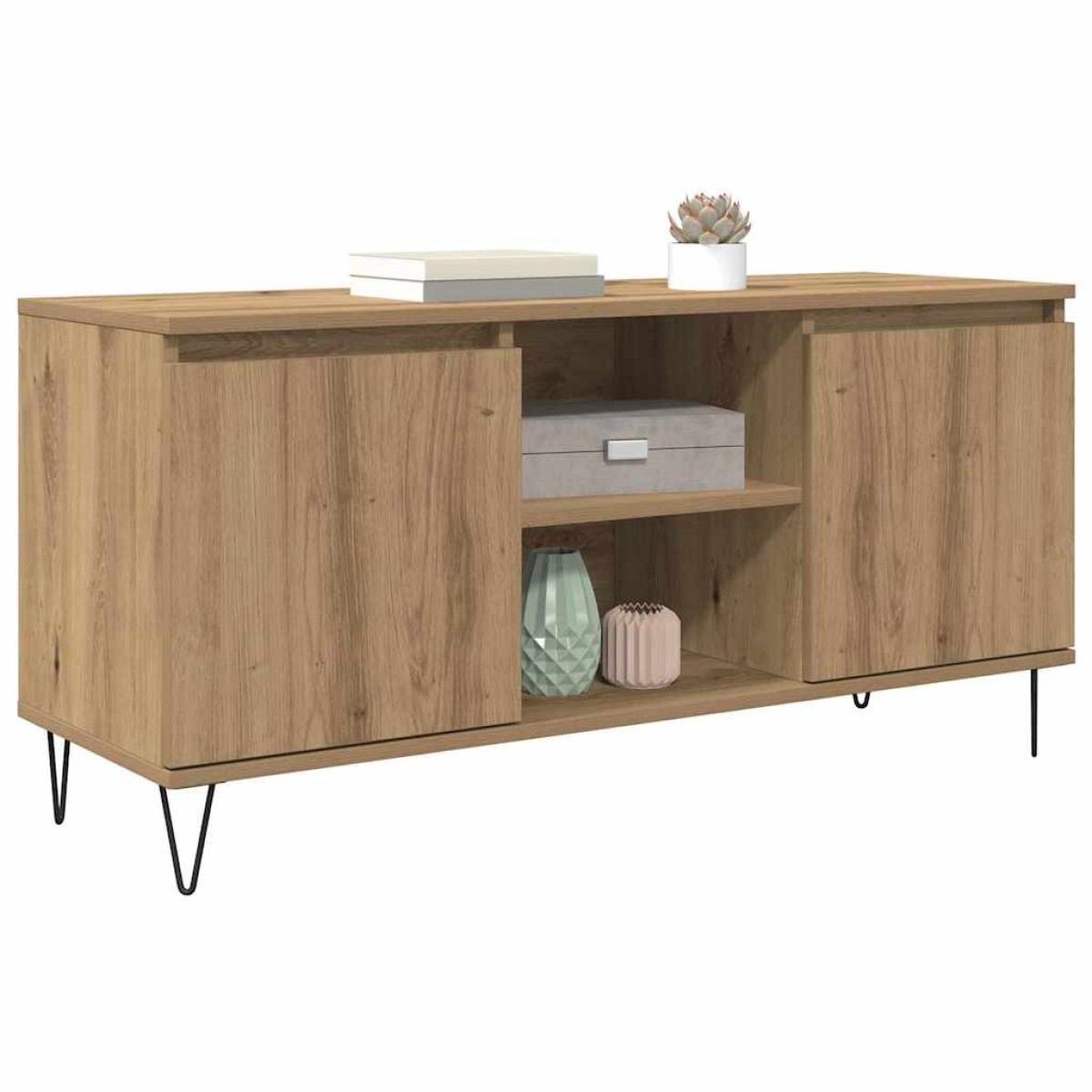 vidaXL Ντουλάπι TV 104 x 35 x 50 εκ. Artisan Oak Επεξεργασμένο Ξύλο
