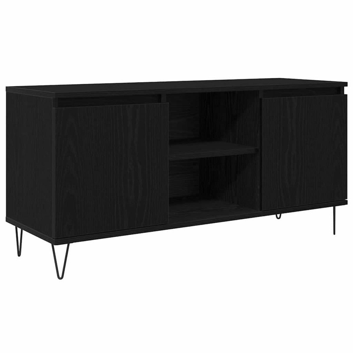 vidaXL Ντουλάπι TV 104 x 35 x 50 εκ. Μαύρη Οξυά Επεξεργασμένο Ξύλο
