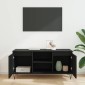 vidaXL Ντουλάπι TV 104 x 35 x 50 εκ. Μαύρη Οξυά Επεξεργασμένο Ξύλο