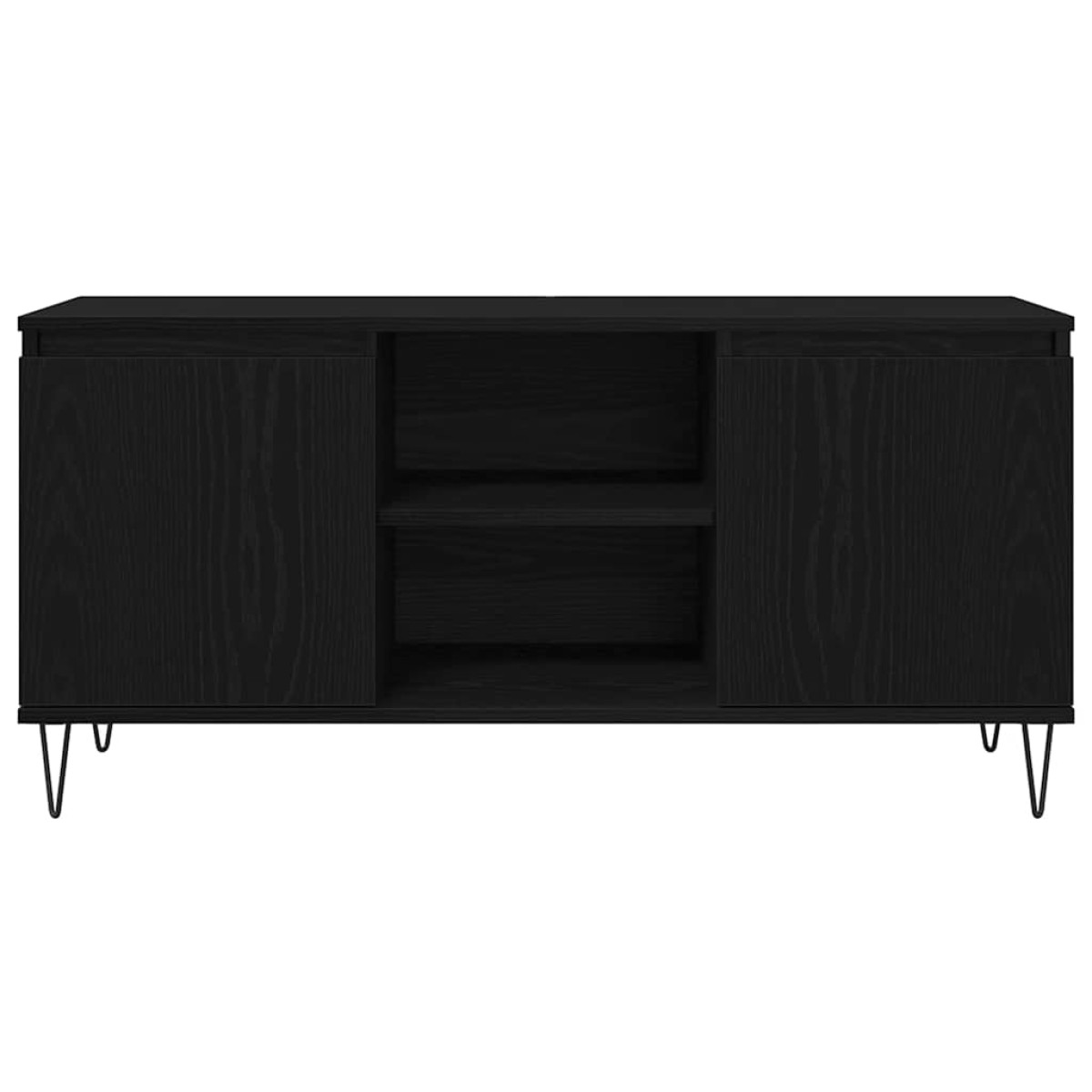 vidaXL Ντουλάπι TV 104 x 35 x 50 εκ. Μαύρη Οξυά Επεξεργασμένο Ξύλο
