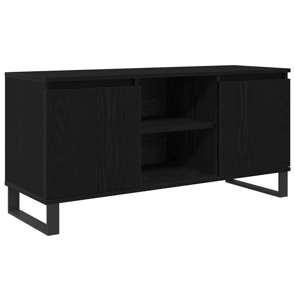 vidaXL Ντουλάπι TV 104 x 35 x 50 εκ. Μαύρη Οξυά Επεξεργασμένο Ξύλο