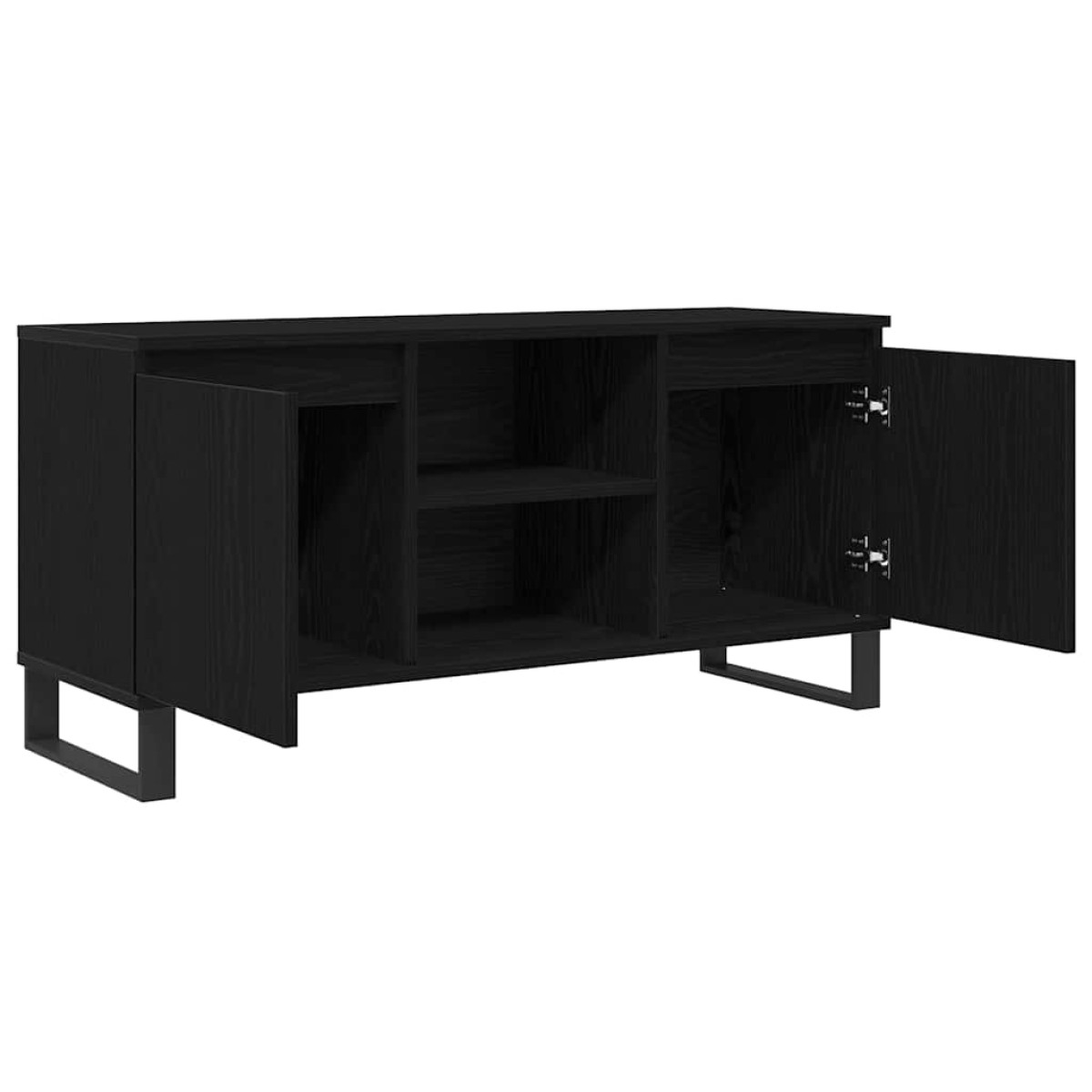 vidaXL Ντουλάπι TV 104 x 35 x 50 εκ. Μαύρη Οξυά Επεξεργασμένο Ξύλο