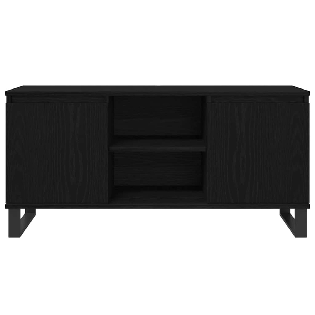 vidaXL Ντουλάπι TV 104 x 35 x 50 εκ. Μαύρη Οξυά Επεξεργασμένο Ξύλο