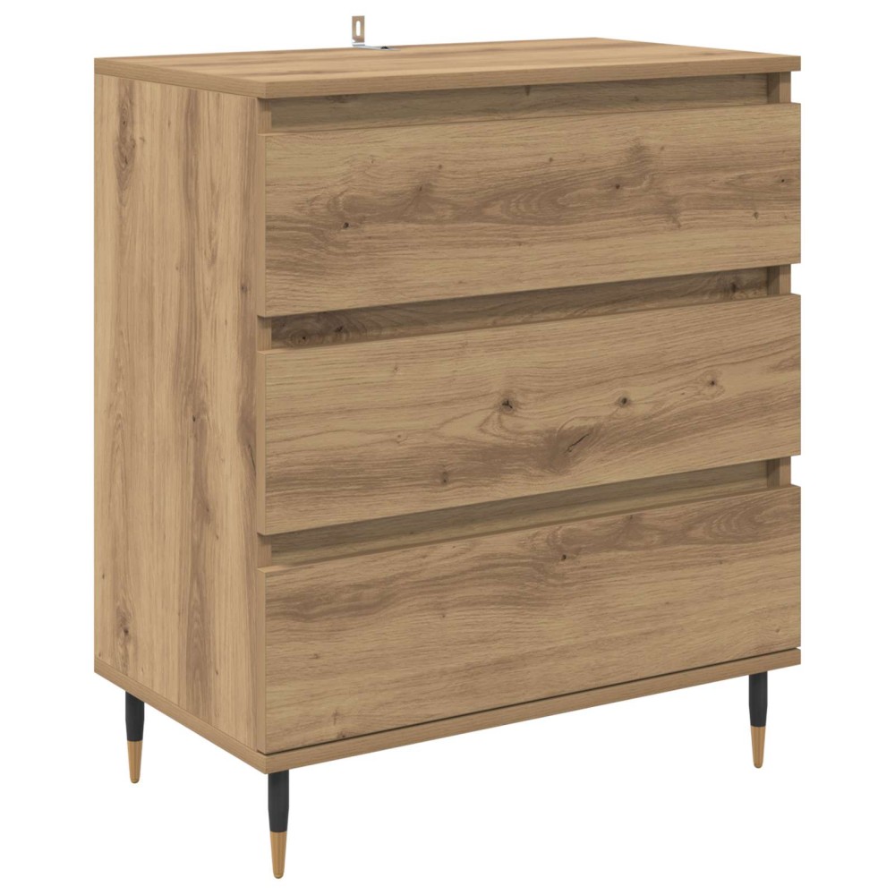 vidaXL Πλαϊνό γραφείο Artisan Oak 60 x 35 x 70 cm Επεξεργασμένο Ξύλο