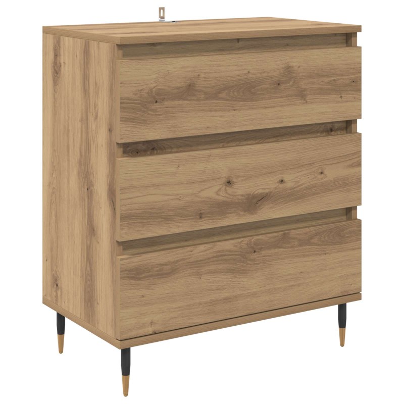 vidaXL Πλαϊνό γραφείο Artisan Oak 60 x 35 x 70 cm Επεξεργασμένο Ξύλο