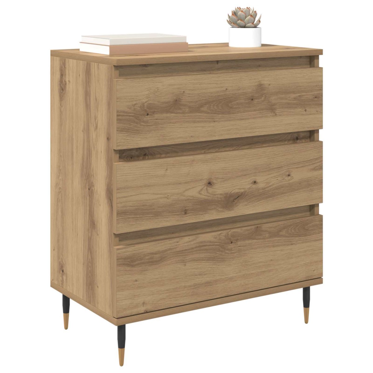 vidaXL Πλαϊνό γραφείο Artisan Oak 60 x 35 x 70 cm Επεξεργασμένο Ξύλο