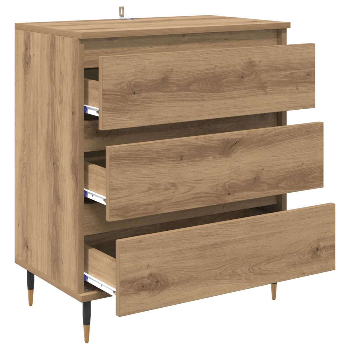 vidaXL Πλαϊνό γραφείο Artisan Oak 60 x 35 x 70 cm Επεξεργασμένο Ξύλο