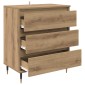 vidaXL Πλαϊνό γραφείο Artisan Oak 60 x 35 x 70 cm Επεξεργασμένο Ξύλο