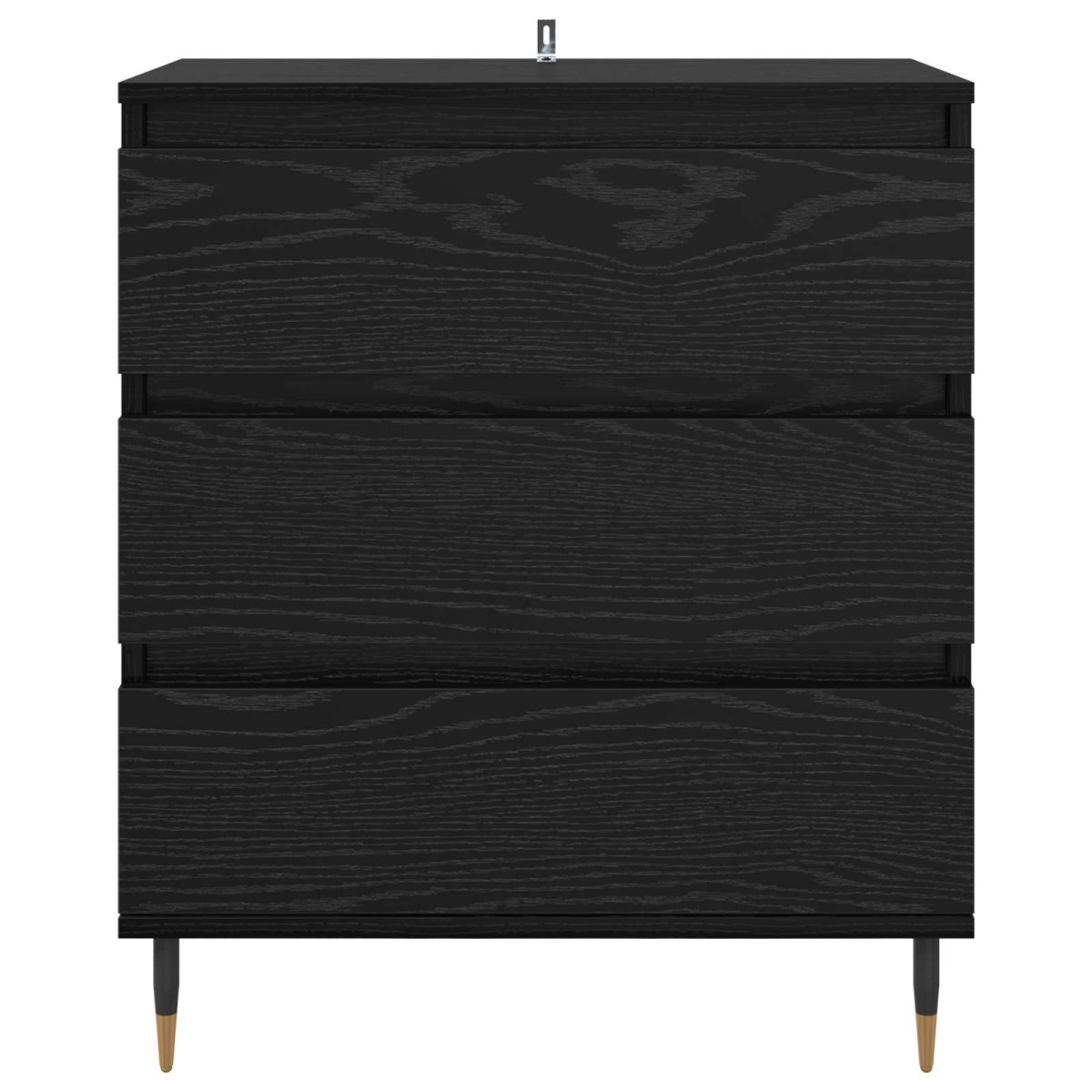 vidaXL Πλαϊνό γραφείο Μαύρη Οξυά 60 x 35 x 70 cm Επεξεργασμένο Ξύλο