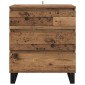 vidaXL Πλαϊνό γραφείο Παλιό Ξύλο 60 x 35 x 70 cm Επεξεργασμένο Ξύλο