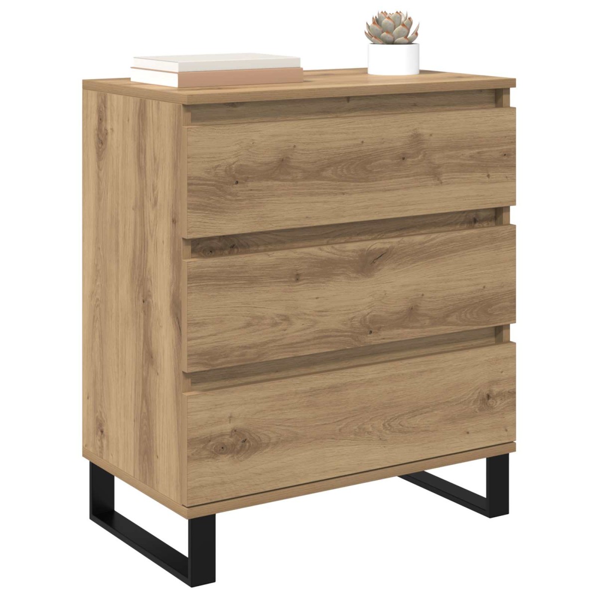 vidaXL Πλαϊνό γραφείο Artisan Oak 60 x 35 x 70 cm Επεξεργασμένο Ξύλο