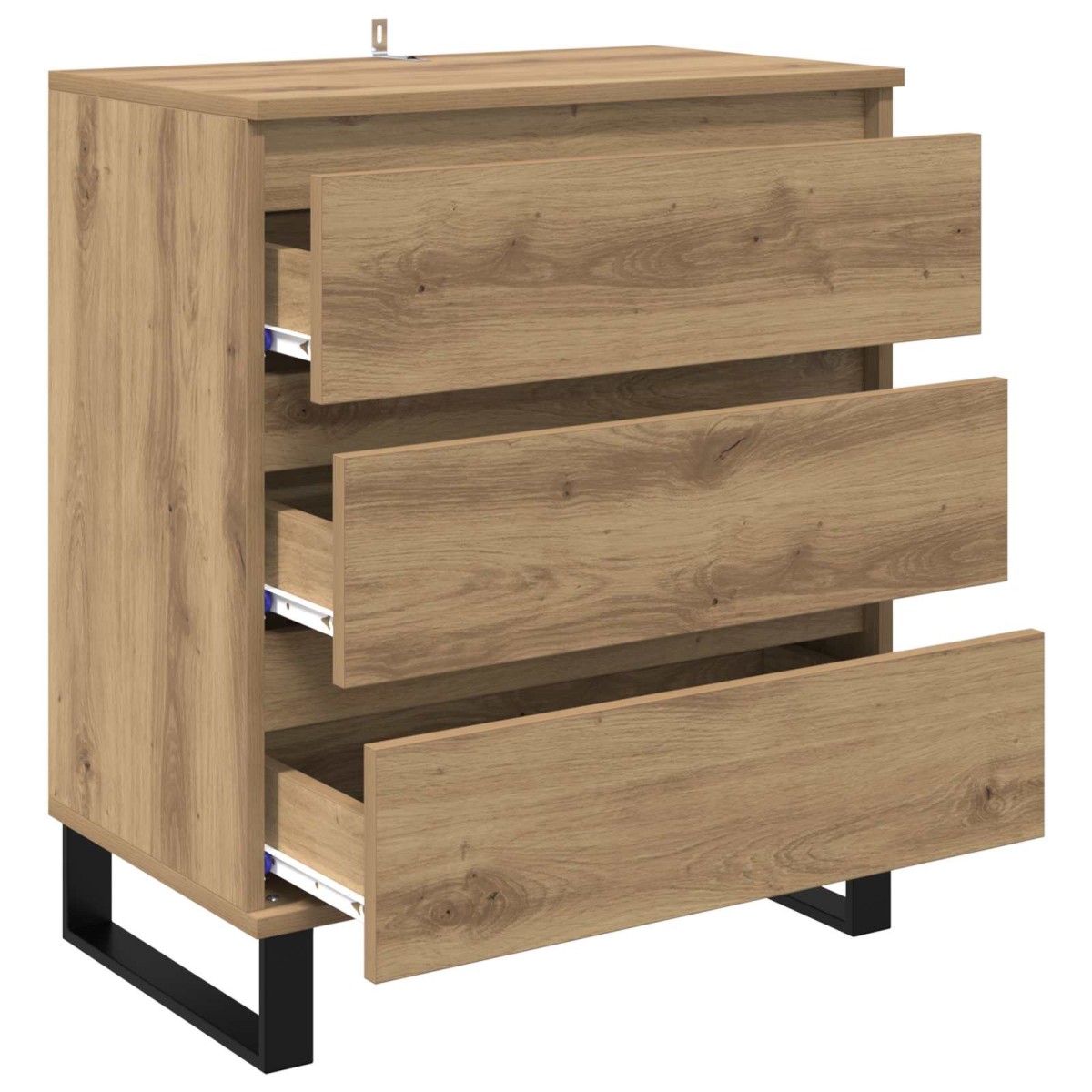 vidaXL Πλαϊνό γραφείο Artisan Oak 60 x 35 x 70 cm Επεξεργασμένο Ξύλο