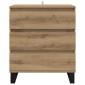 vidaXL Πλαϊνό γραφείο Artisan Oak 60 x 35 x 70 cm Επεξεργασμένο Ξύλο