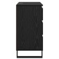 vidaXL Πλαϊνό γραφείο Μαύρη Οξυά 60 x 35 x 70 cm Επεξεργασμένο Ξύλο