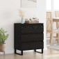 vidaXL Πλαϊνό γραφείο Μαύρη Οξυά 60 x 35 x 70 cm Επεξεργασμένο Ξύλο