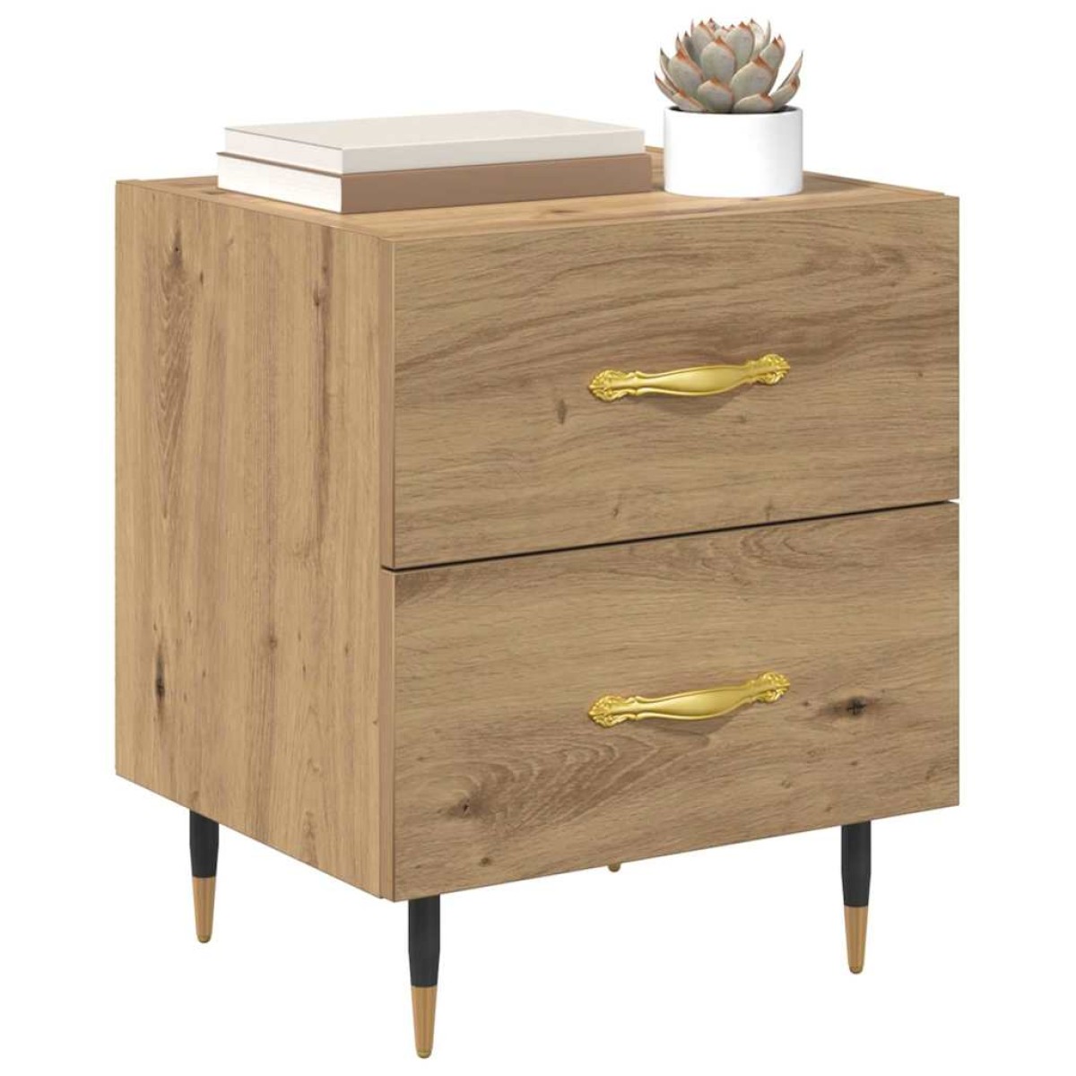 vidaXL Κομοδίνο Artisan Oak 40 x 35 x 47,5 εκ Επεξεργασμένο Ξύλο